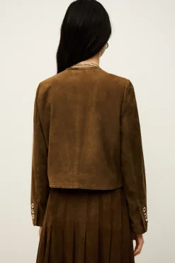 MELLA chaqueta corta de ante