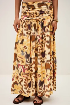 MIACOMA falda midi estampada