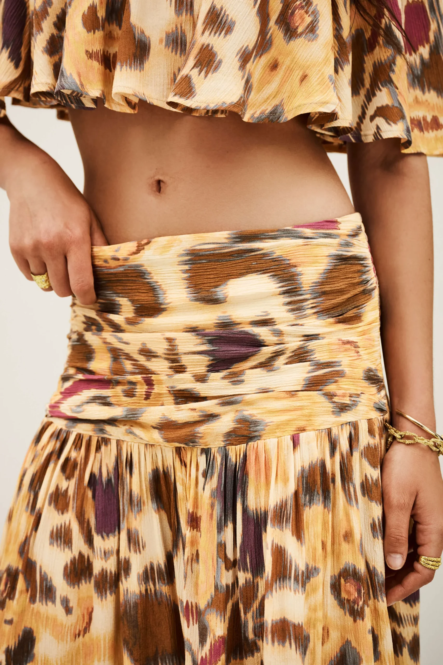 MIACOMA falda midi estampada