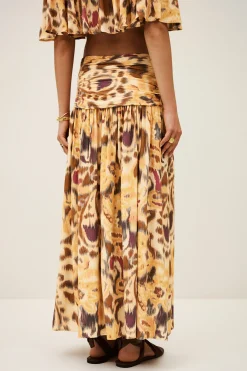 MIACOMA falda midi estampada