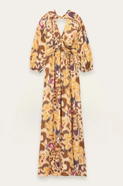 MOLINA vestido maxi con espalda abierta
