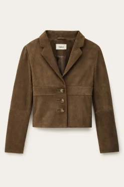MORFEO chaqueta de cuero terciopelo