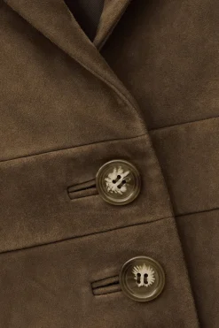 MORFEO chaqueta de cuero terciopelo