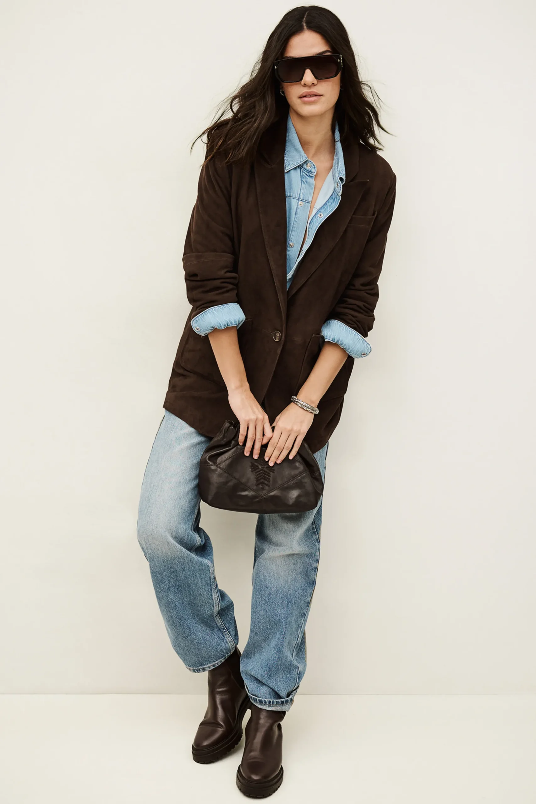 MOSTY blazer larga de traje