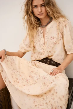 NATTALINA falda larga estampada