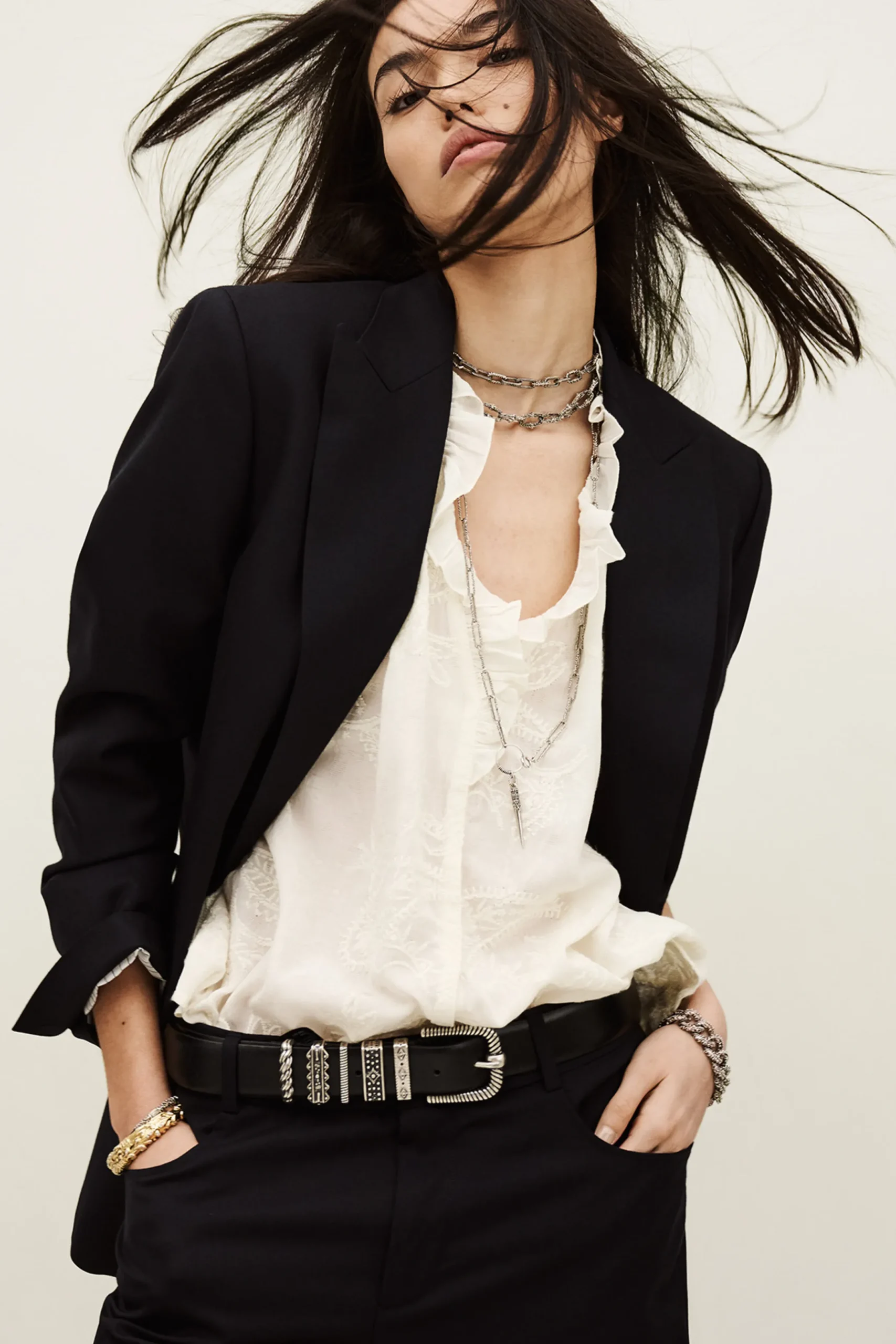 NISHA blazer recta traje