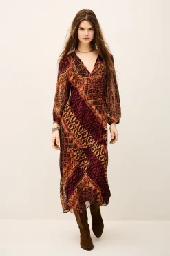 ORIA vestido midi suelto