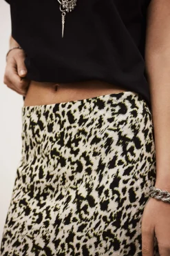 PAENA falda midi al bies