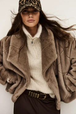 PINIE faux fur coat