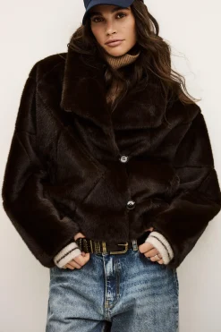 PINIE faux fur coat