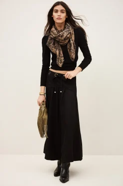 PONIA falda midi talle