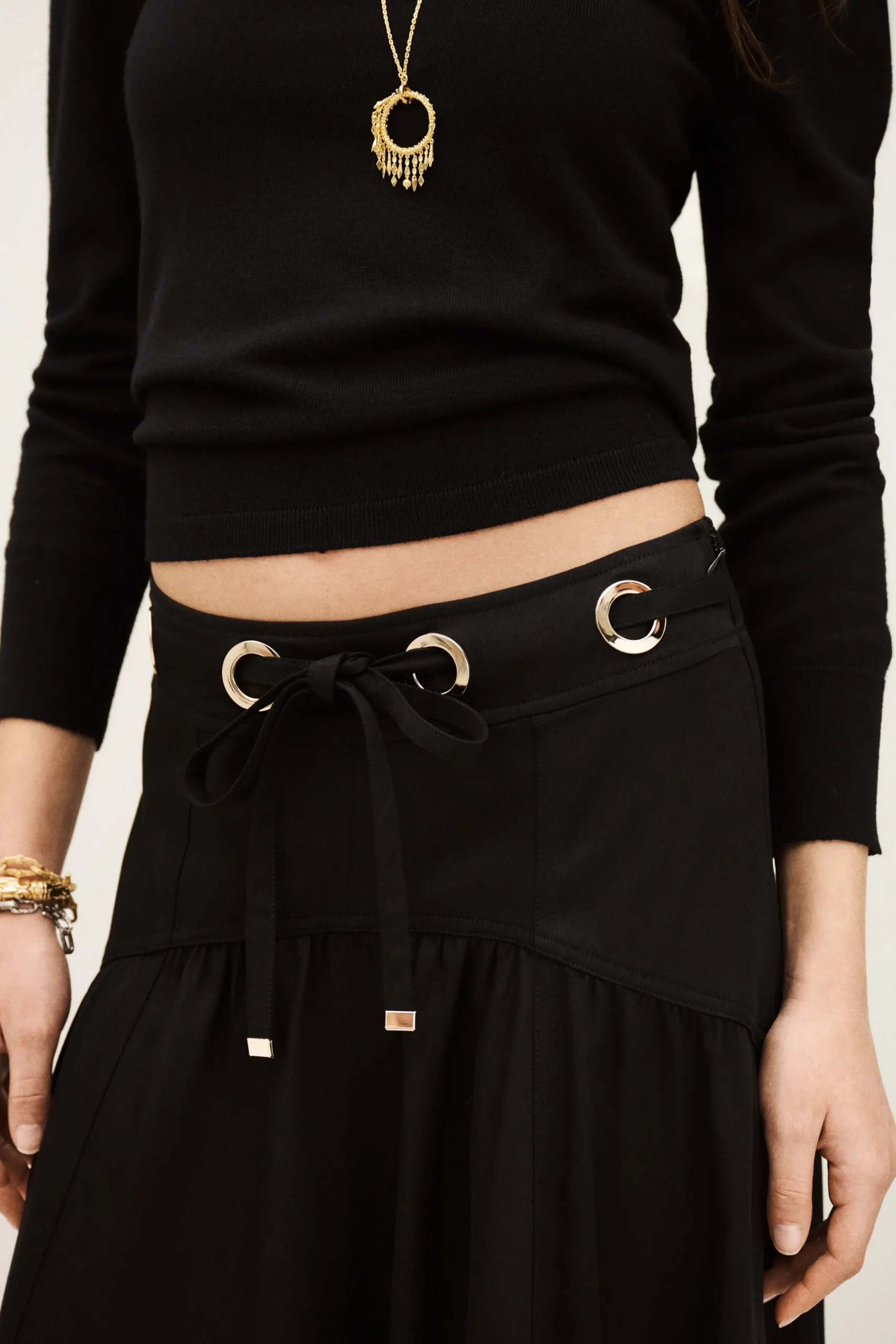 PONIA falda midi talle