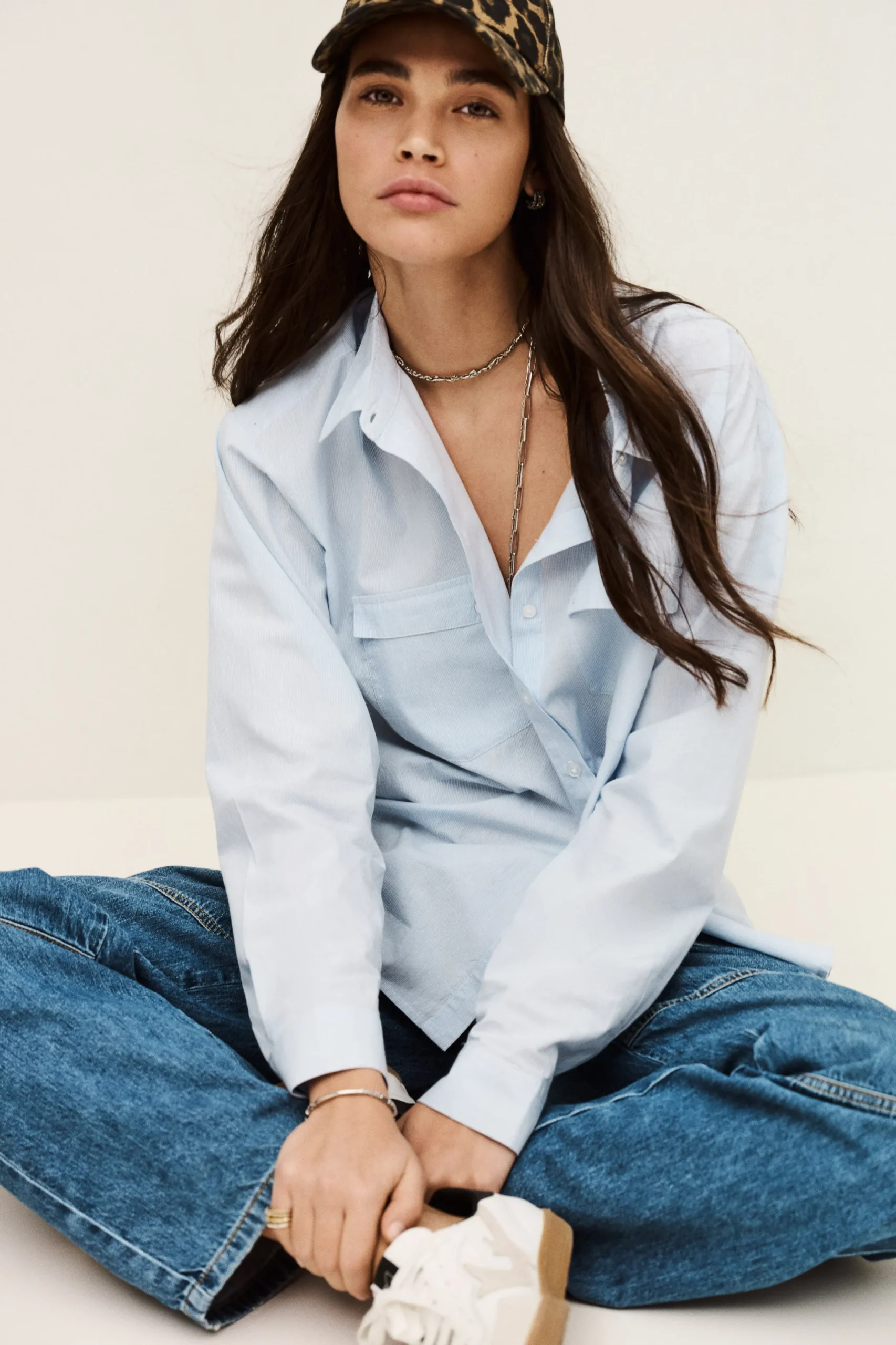 PORZIA camisa ancha de rayas