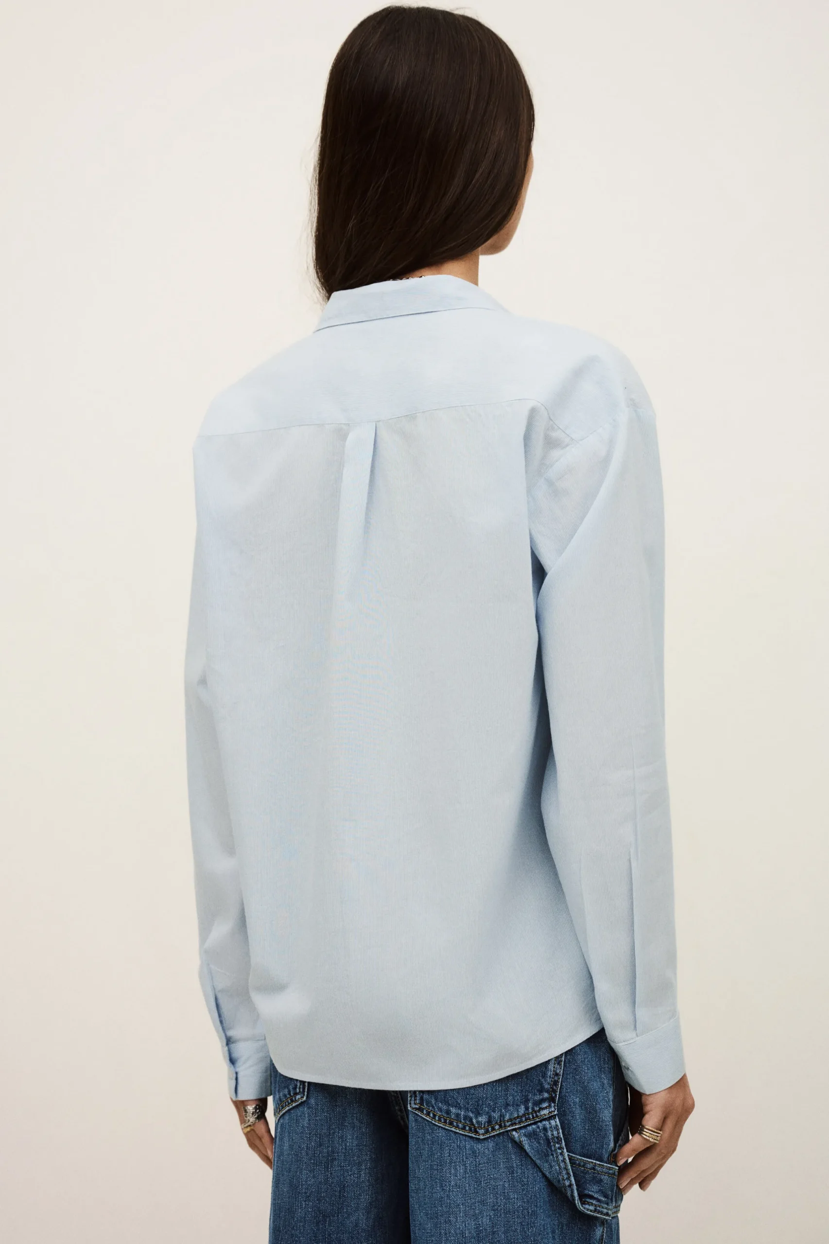 PORZIA camisa ancha de rayas