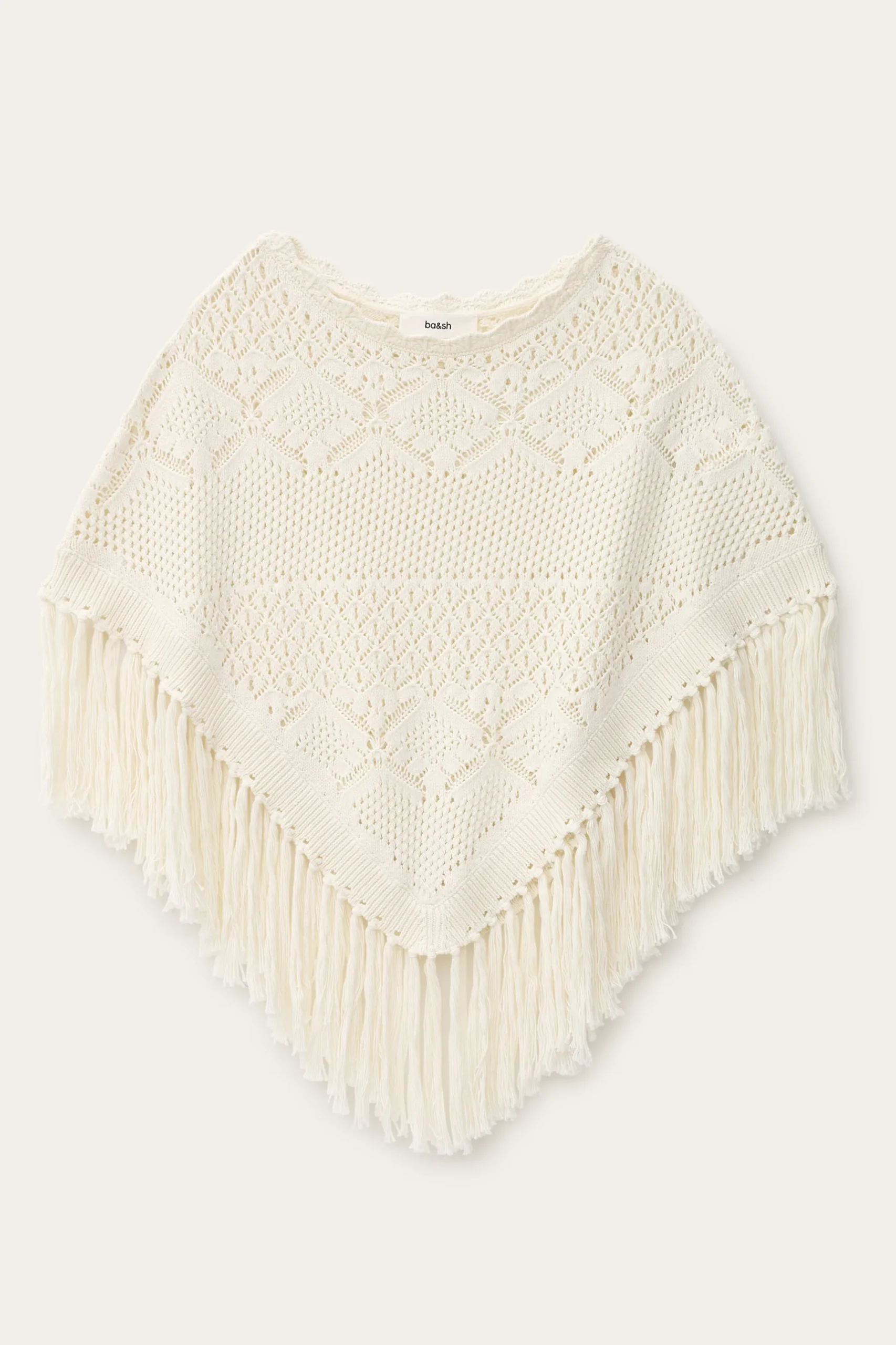 SANDY poncho de punto de algodón