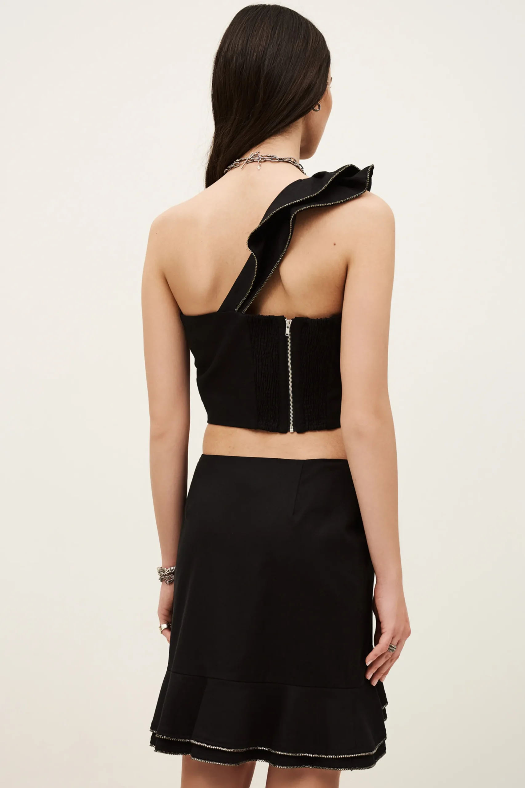 SWENIA top con volantes superpuestos