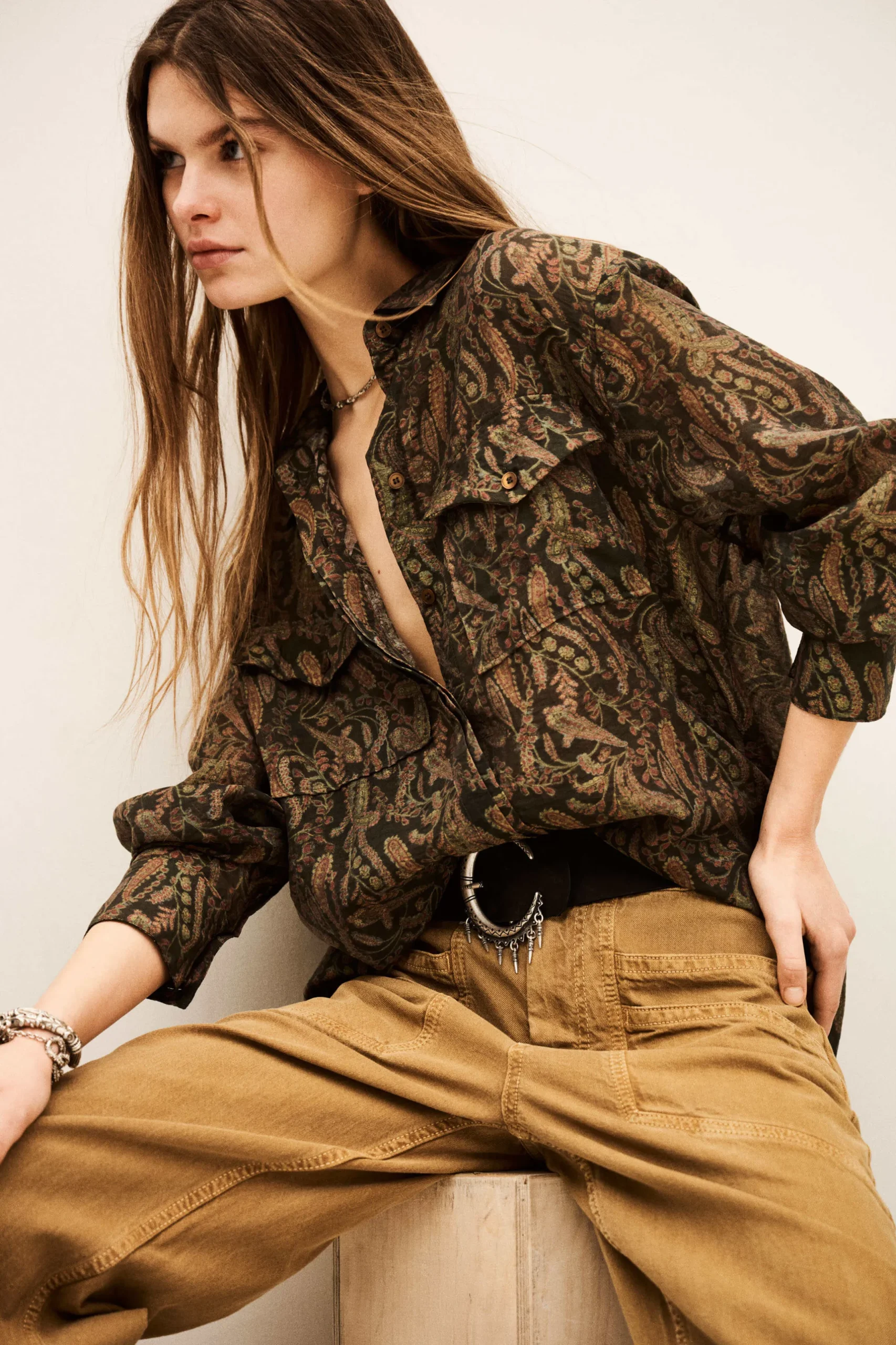 TAO camisa oversize bohemia