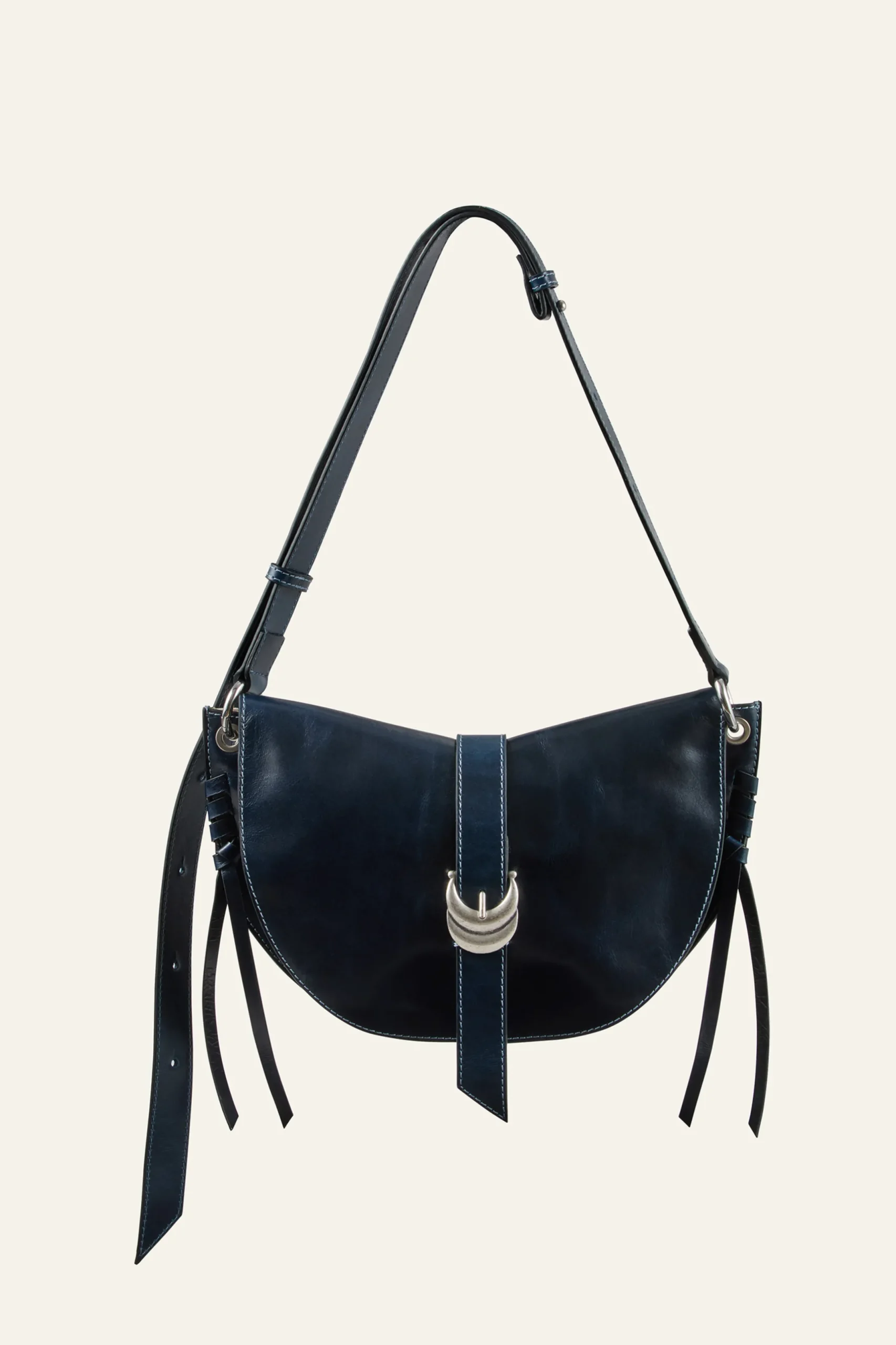 YOUYOU bolso saddle de cuero