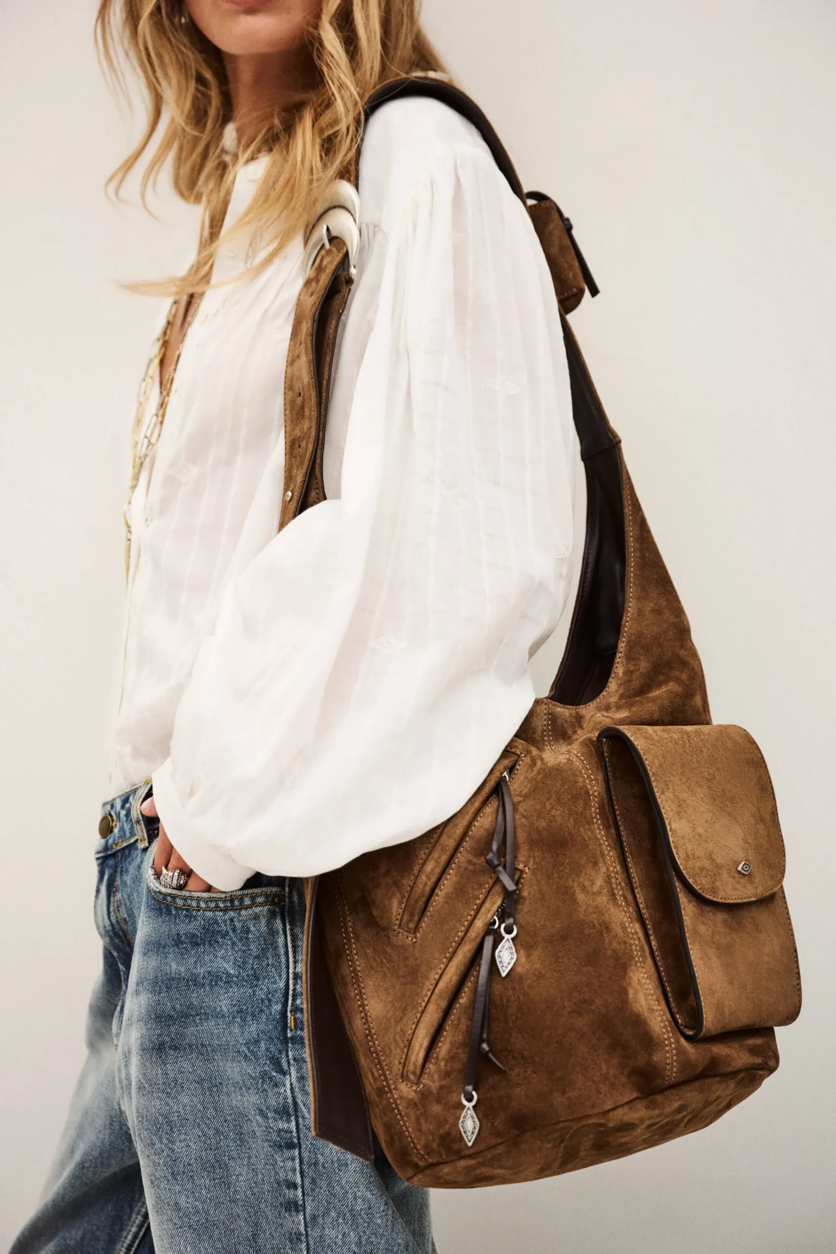 YOUYOU bolso tipo saco con múltiples bolsillos