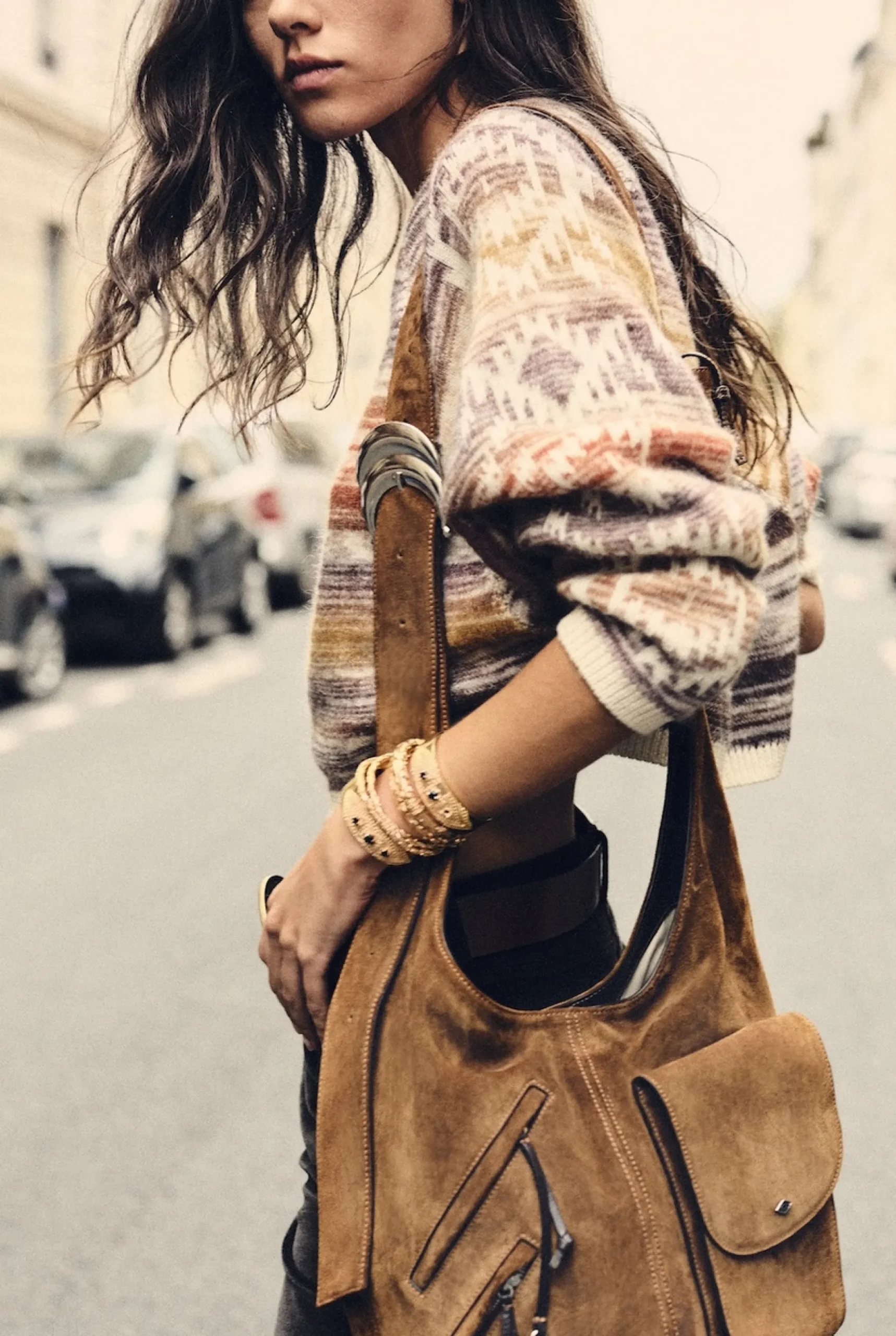 YOUYOU bolso tipo saco con múltiples bolsillos
