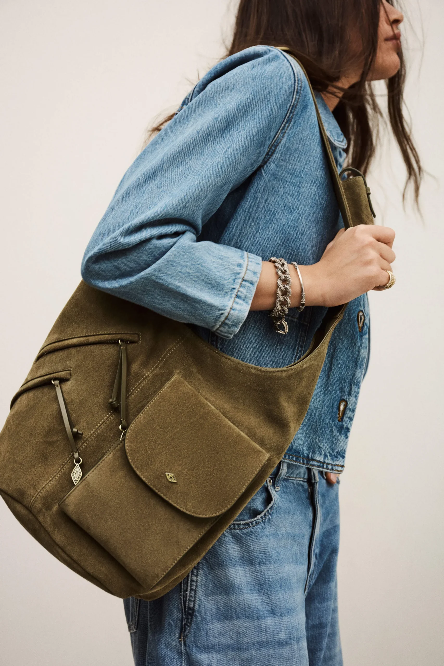 YOUYOU bolso tipo saco con múltiples bolsillos