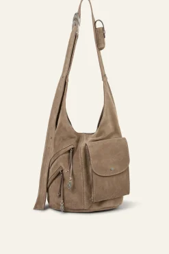 YOUYOU bolso tipo saco de ante