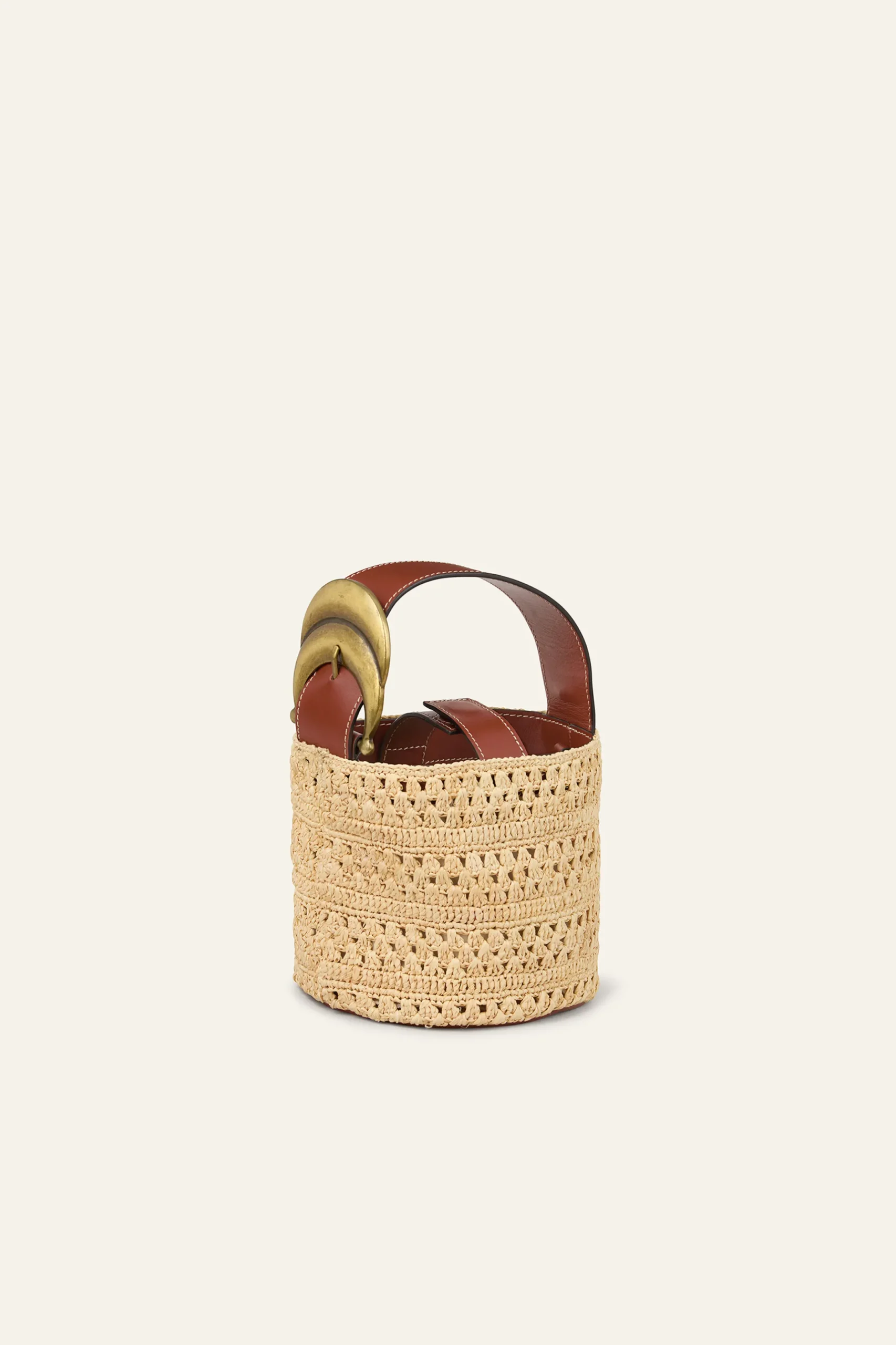 YOUYOU bolso tipo saco mini de rafia